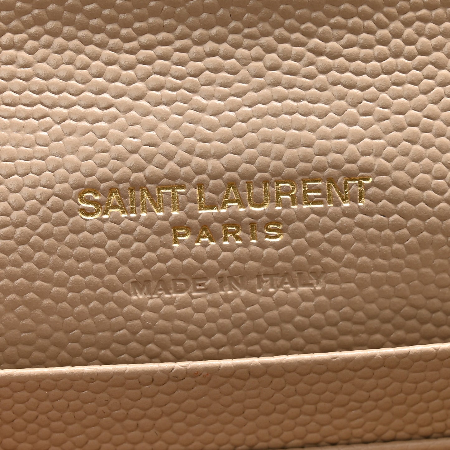 Grain De Poudre Matelasse Chevron Small Monogram Envelope Wallet Dark Beige