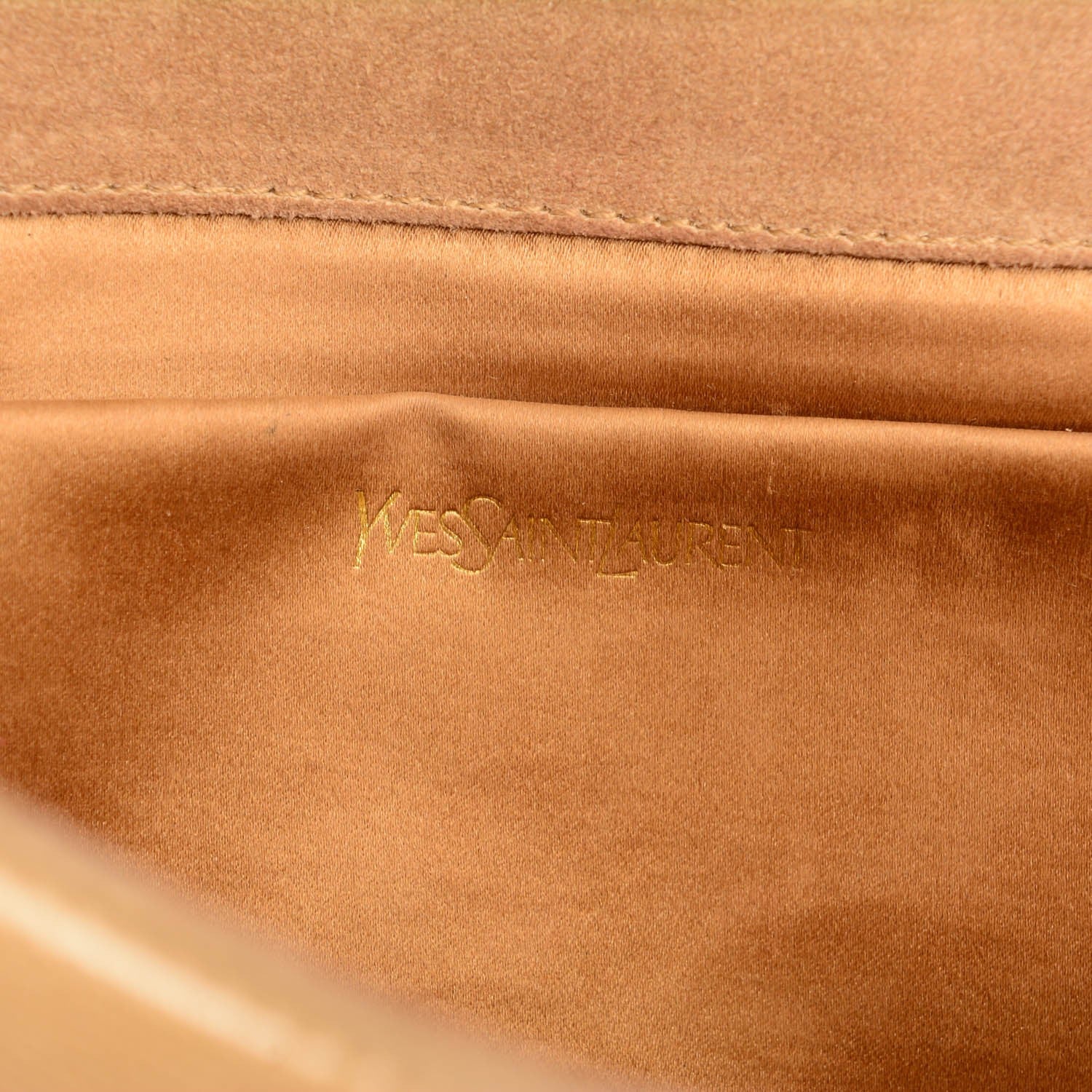Saint Laurent Patent Textile Large Belle De Jour Clutch Beige 6 of 6