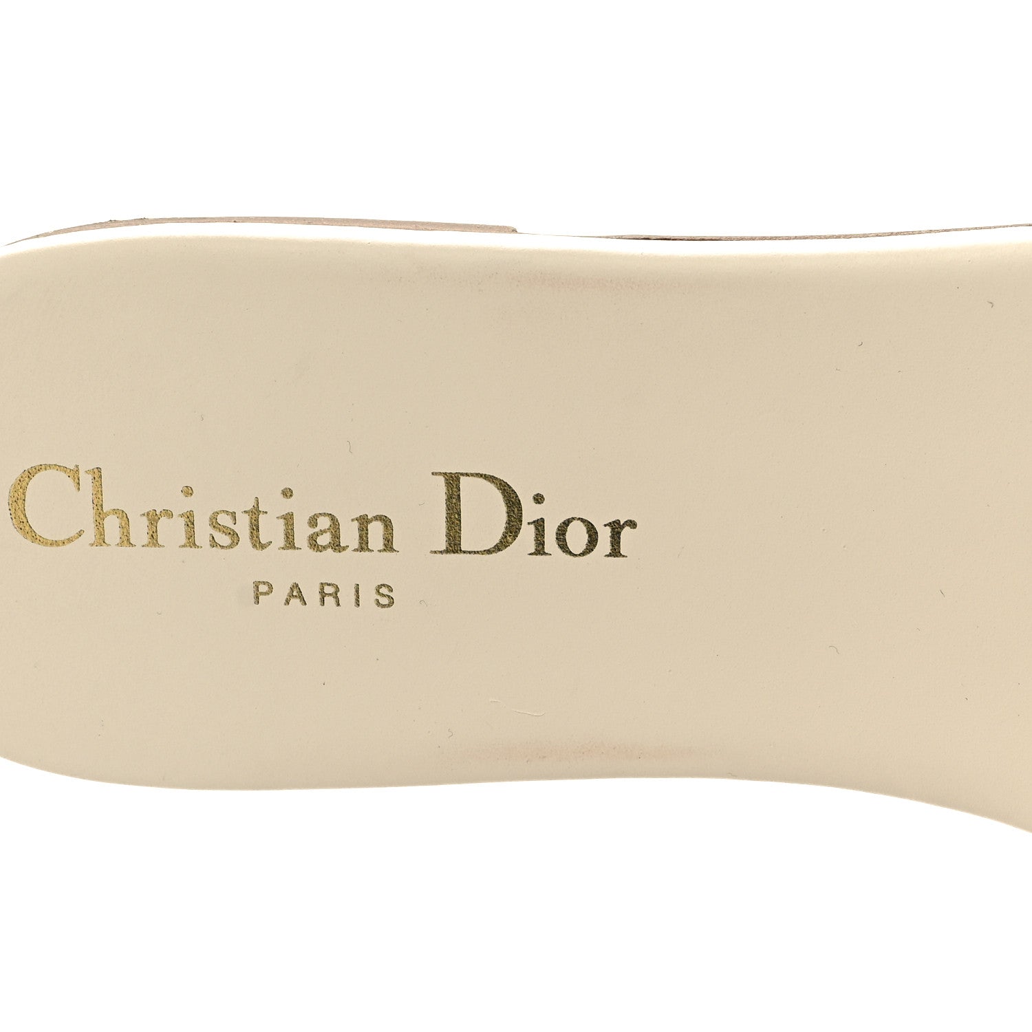 Christian Dior Crystal Calfskin D-Club Mule Sandal 39 White 9 of 9