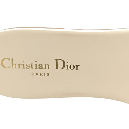 Christian Dior Crystal Calfskin D-Club Mule Sandal 39 White 9 of 9