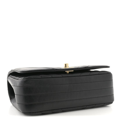 Chanel Calfskin Chevron Quilted Mini Statement Flap Black 4 of 10