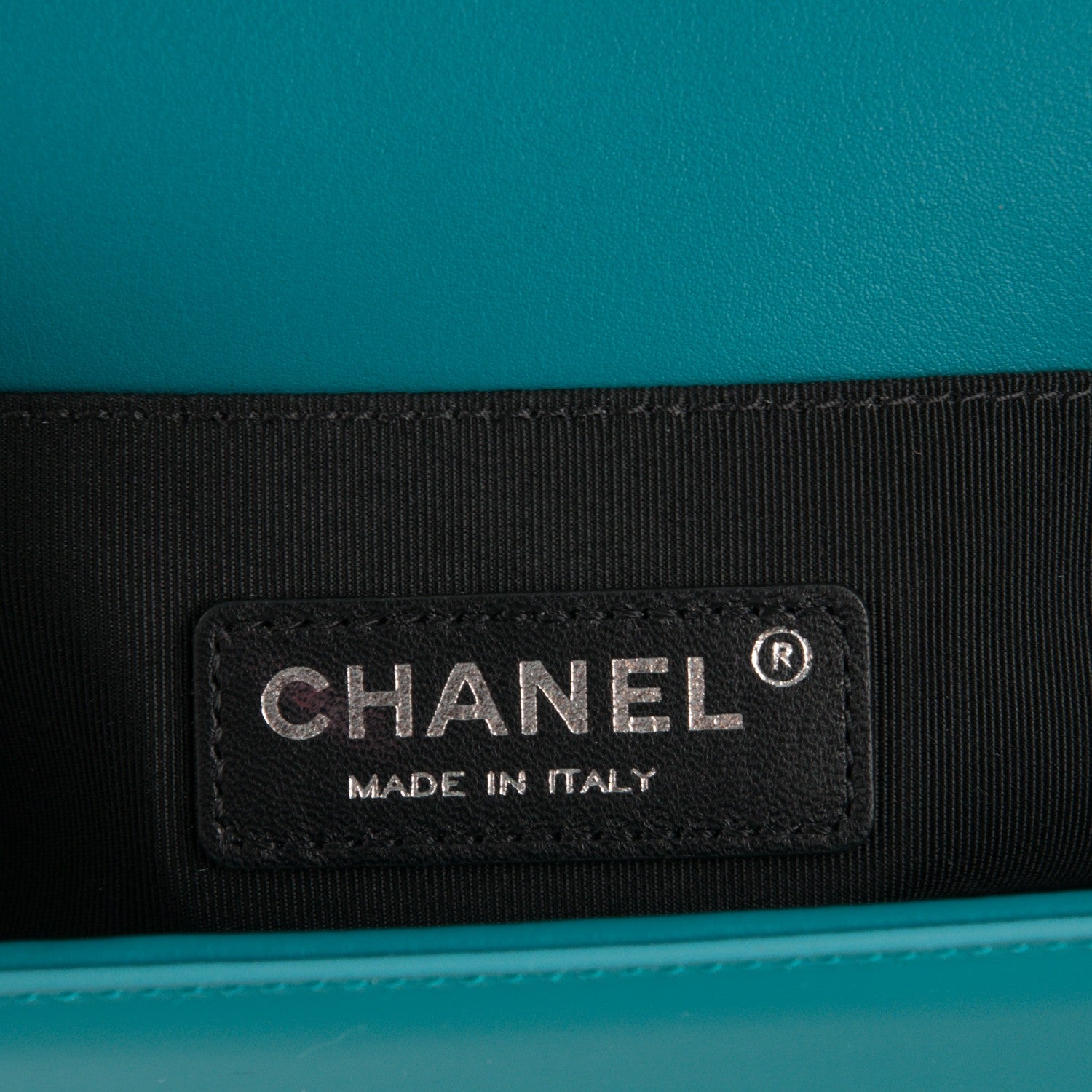 Chanel Patent Calfskin Small Boy Flap Plexiglass Turquoise 7 of 11