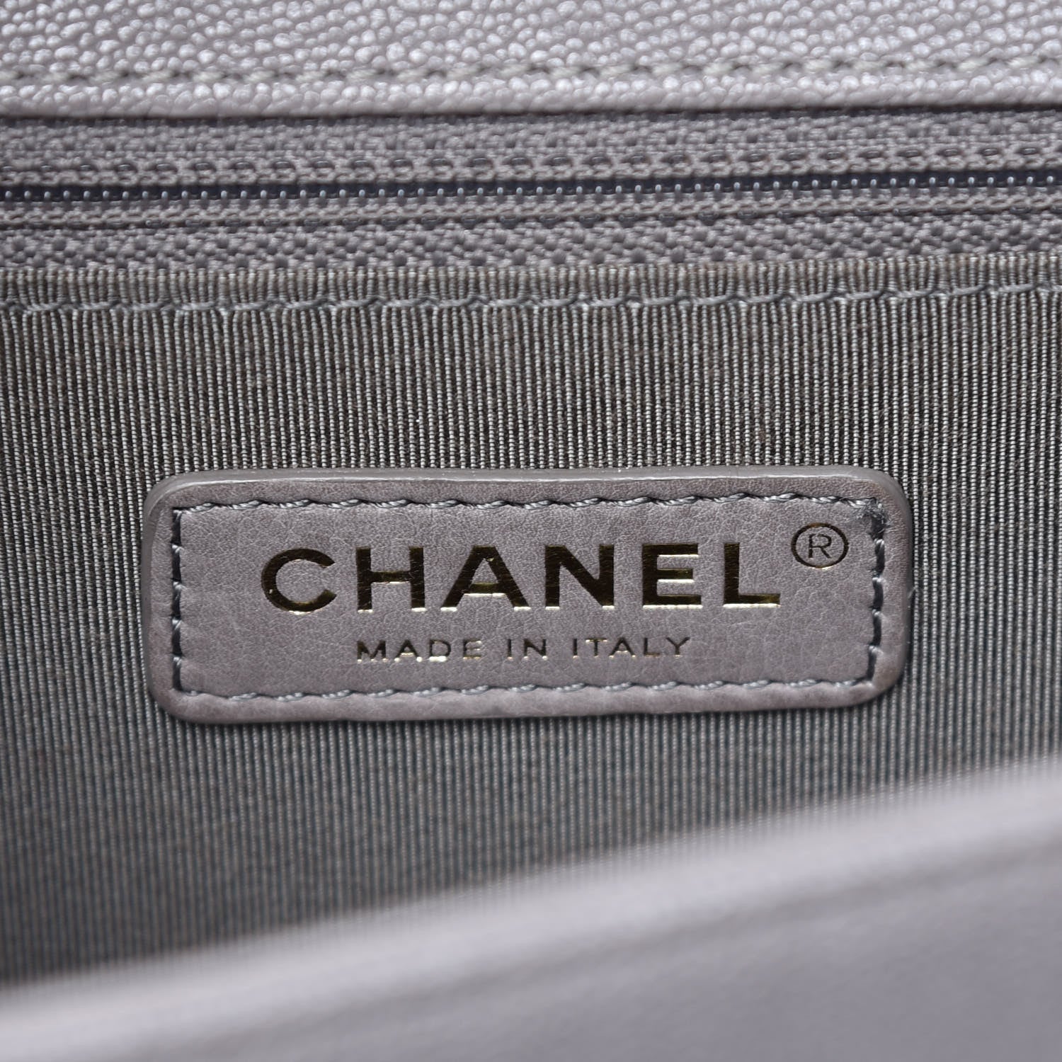 Chanel Caviar Quilted New Medium Boy Flap Grey 8 of 11
