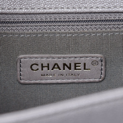 Chanel Caviar Quilted New Medium Boy Flap Grey 8 of 11
