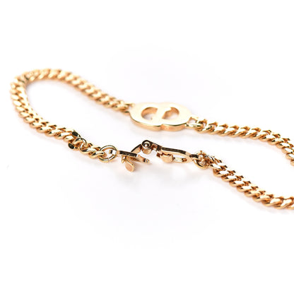 Christian Dior Crystal CD Chain Bracelet Gold 4 of 4