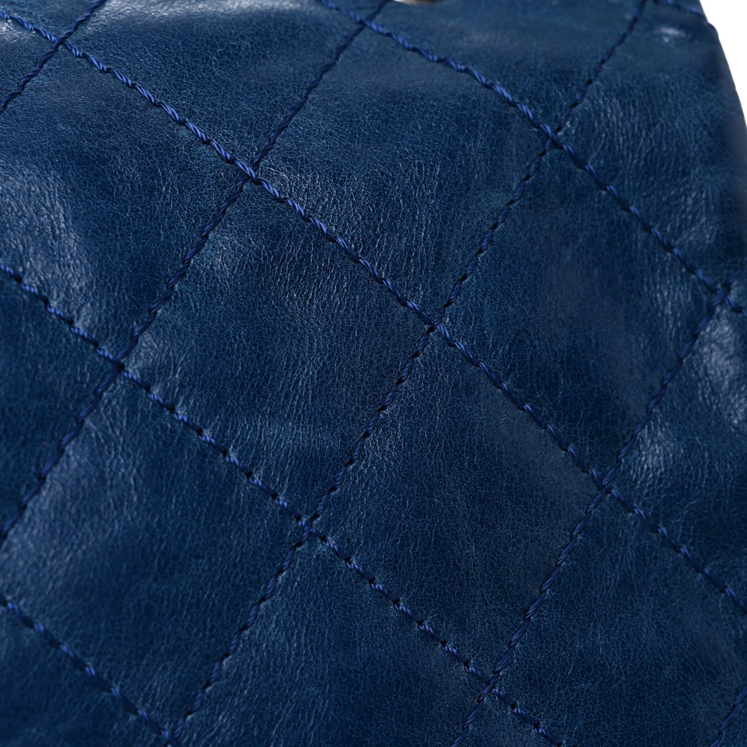 Chanel Shiny Lambskin Quilted Large Trianon Messenger Flap Marine 13 of 19