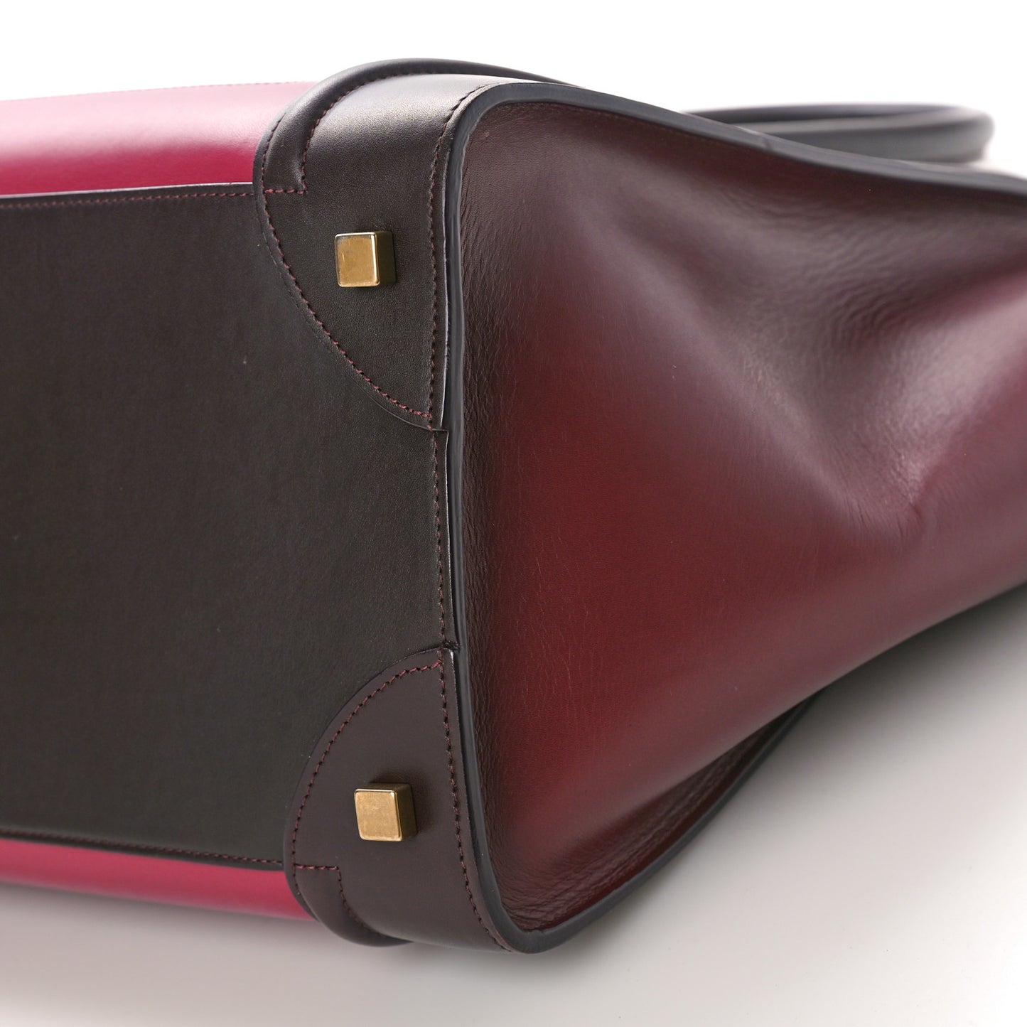 Satin Calfskin Mini Tri-Color Luggage Purple Orchid