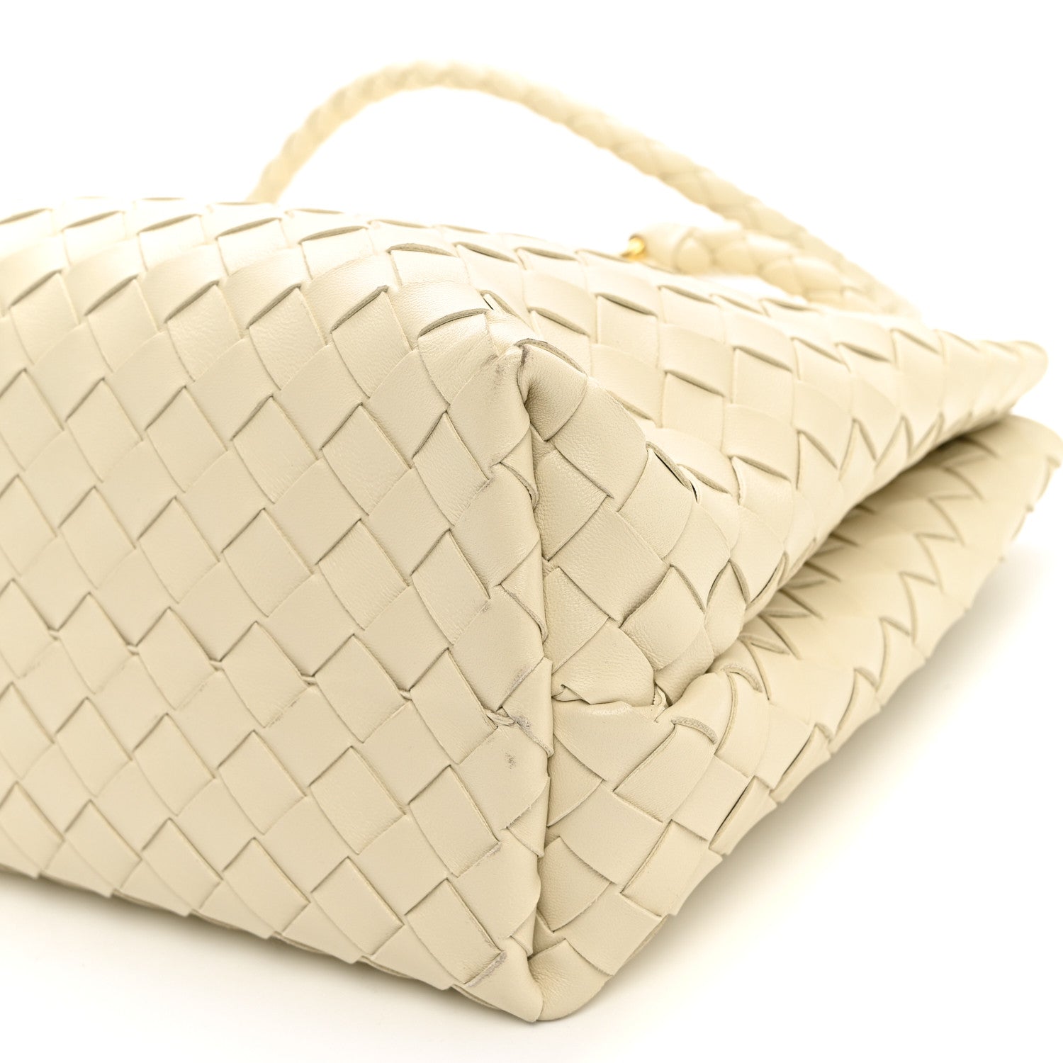 Bottega Veneta Nappa Intrecciato Medium Andiamo Shoulder Bag Sea Salt 9 of 9