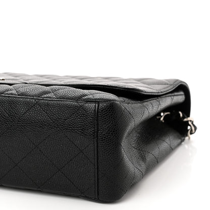 Chanel Caviar Quilted Maxi Single Flap Black 10 of 12