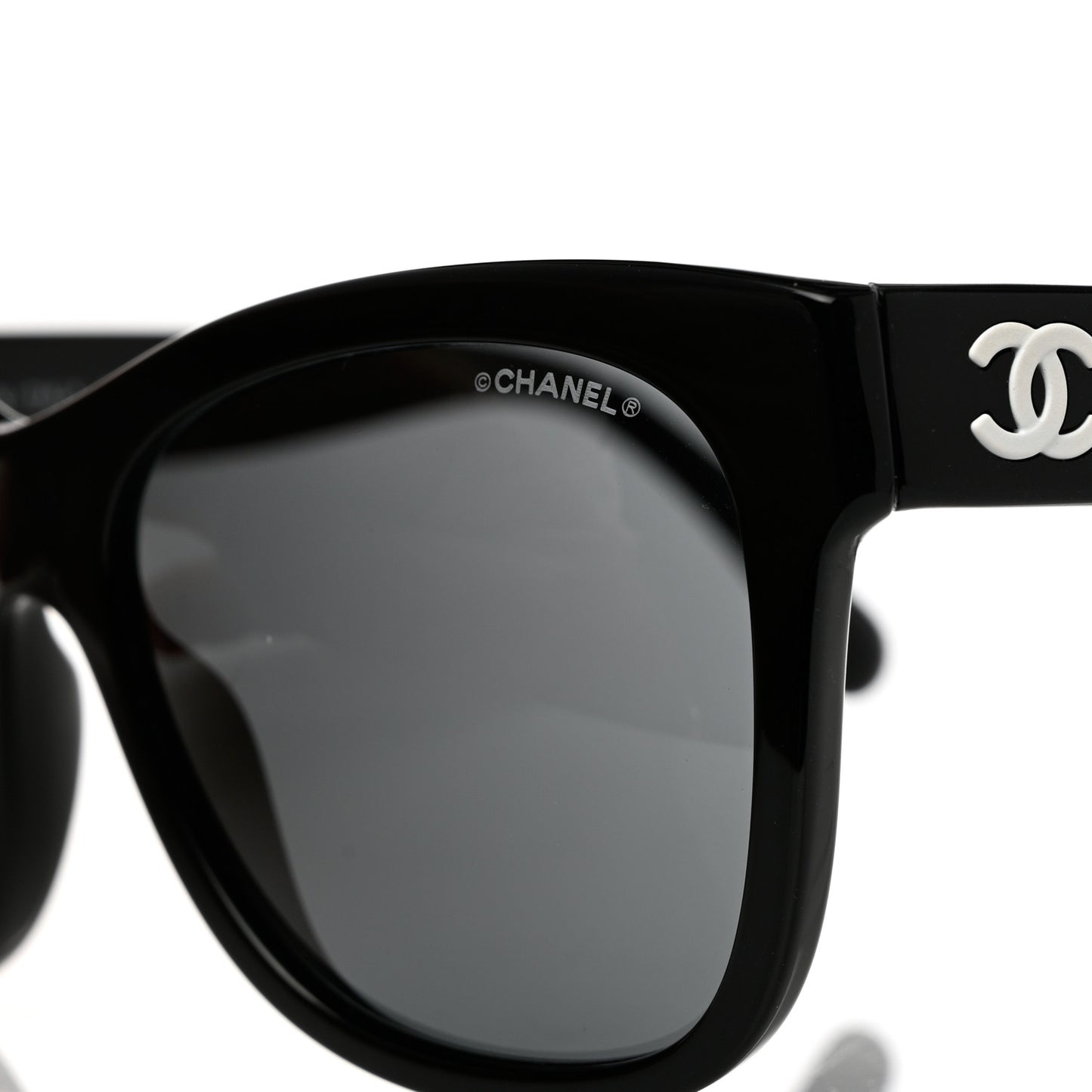 Acetate Square CC Sunglasses 5380 Black