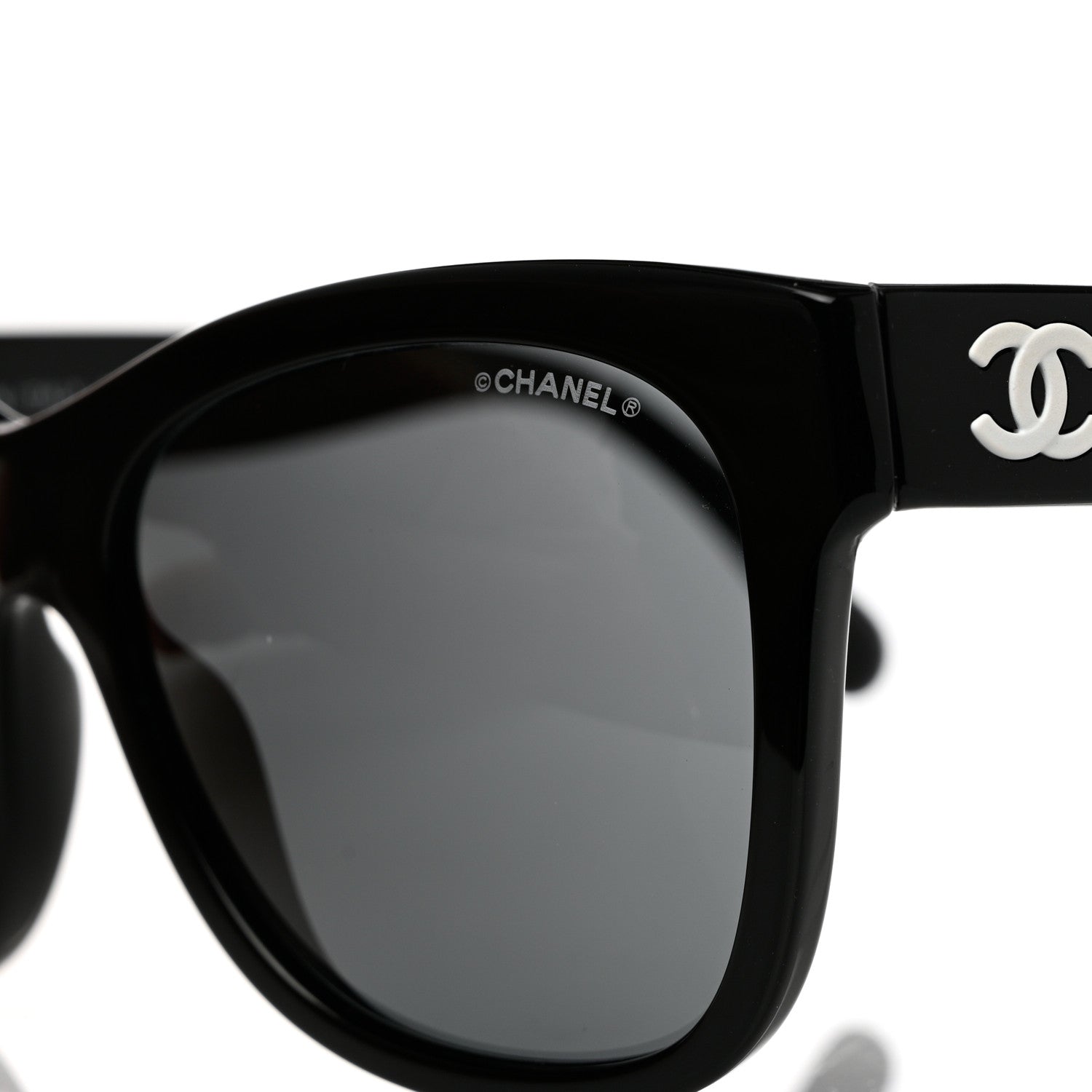 Chanel Acetate Square CC Sunglasses 5380 Black 7 of 8