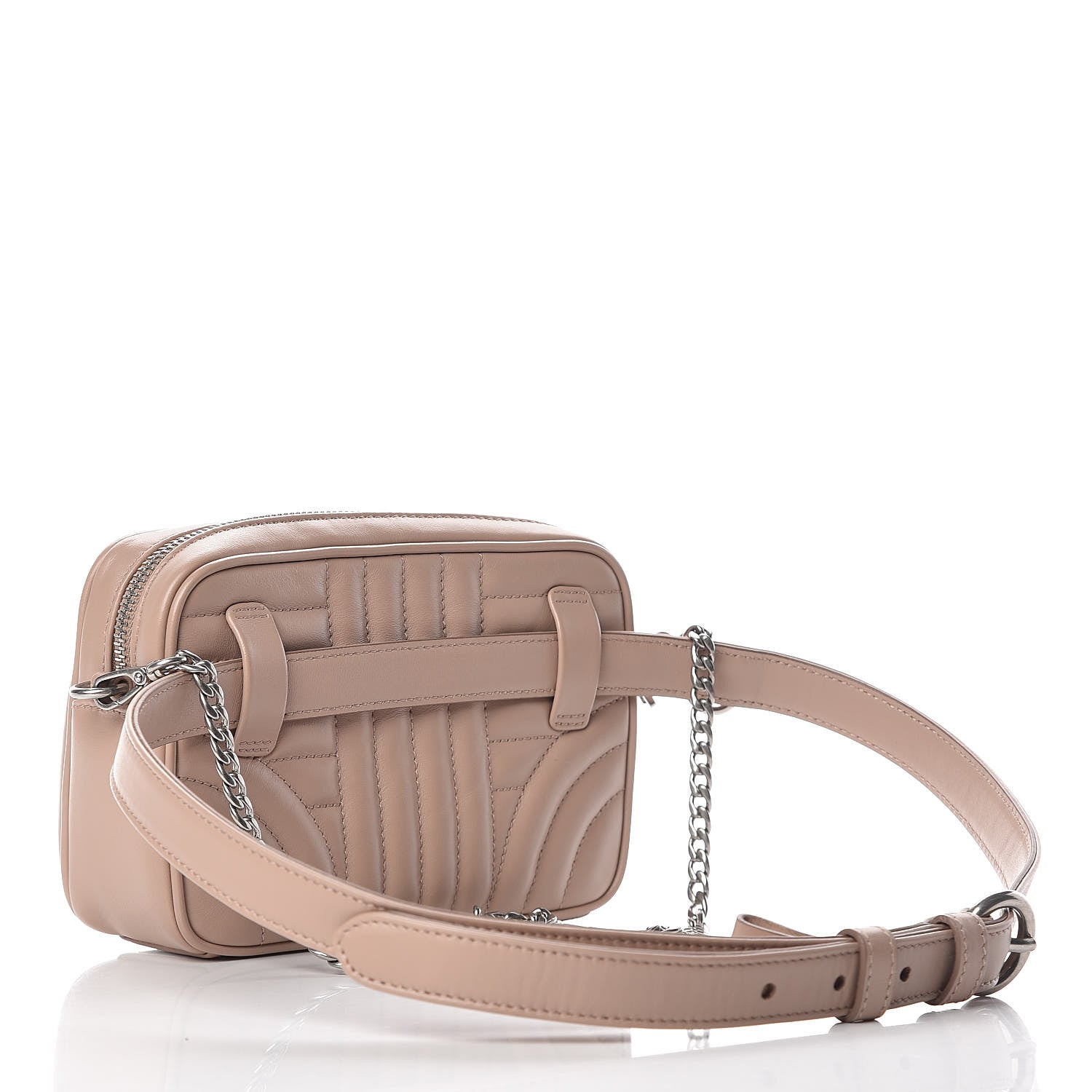 Prada Soft Calfskin Impunture Diagramme Belt Bag Cipria 4 of 11