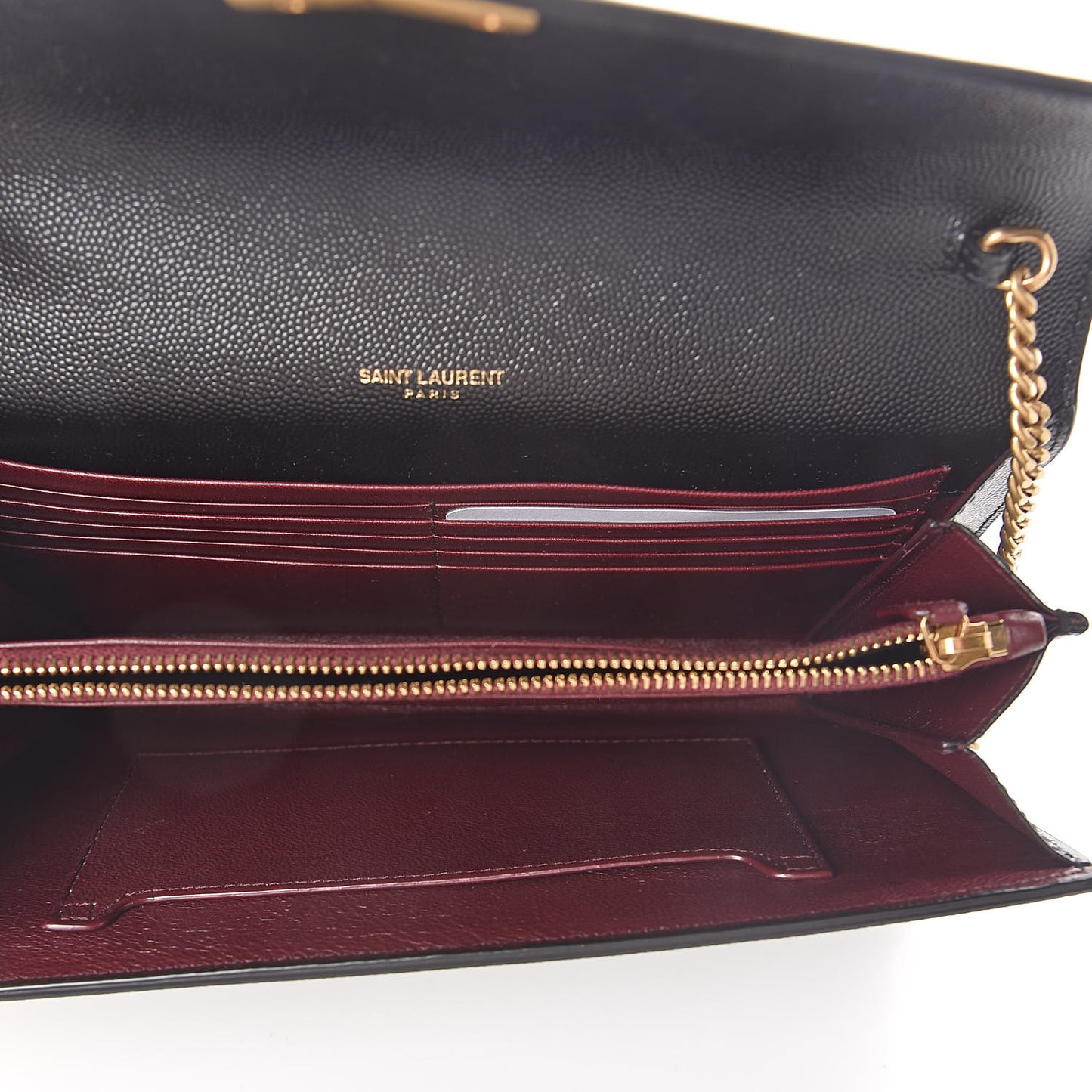 Grain De Poudre Monogram Cassandra Chain Wallet Black Rouge Legion