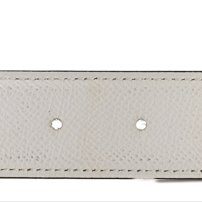 Hermes Epsom 32mm H Belt 100 40 White Gold 3 of 7