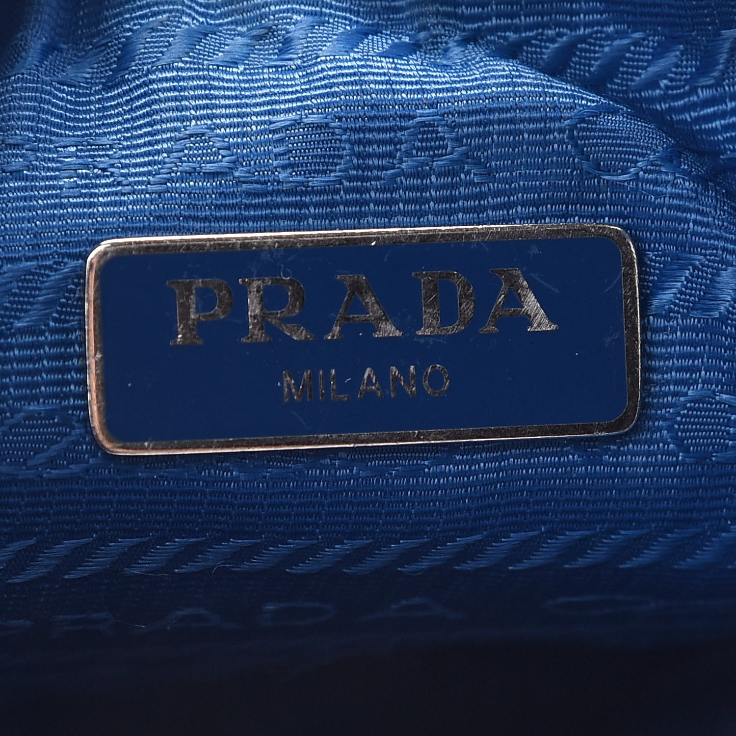 Prada Tessuto Nylon Gaufre Shoulder Bag Light Blue 8 of 11