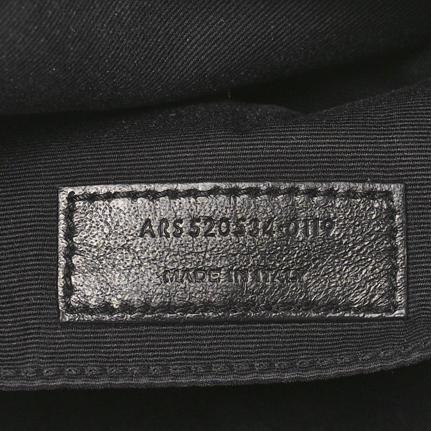 Cracked Shiny Calfskin Monogram Lou Camera Bag Black