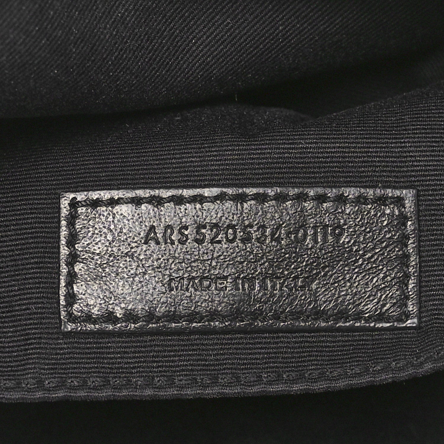 Saint Laurent Cracked Shiny Calfskin Monogram Lou Camera Bag Black 7 of 10