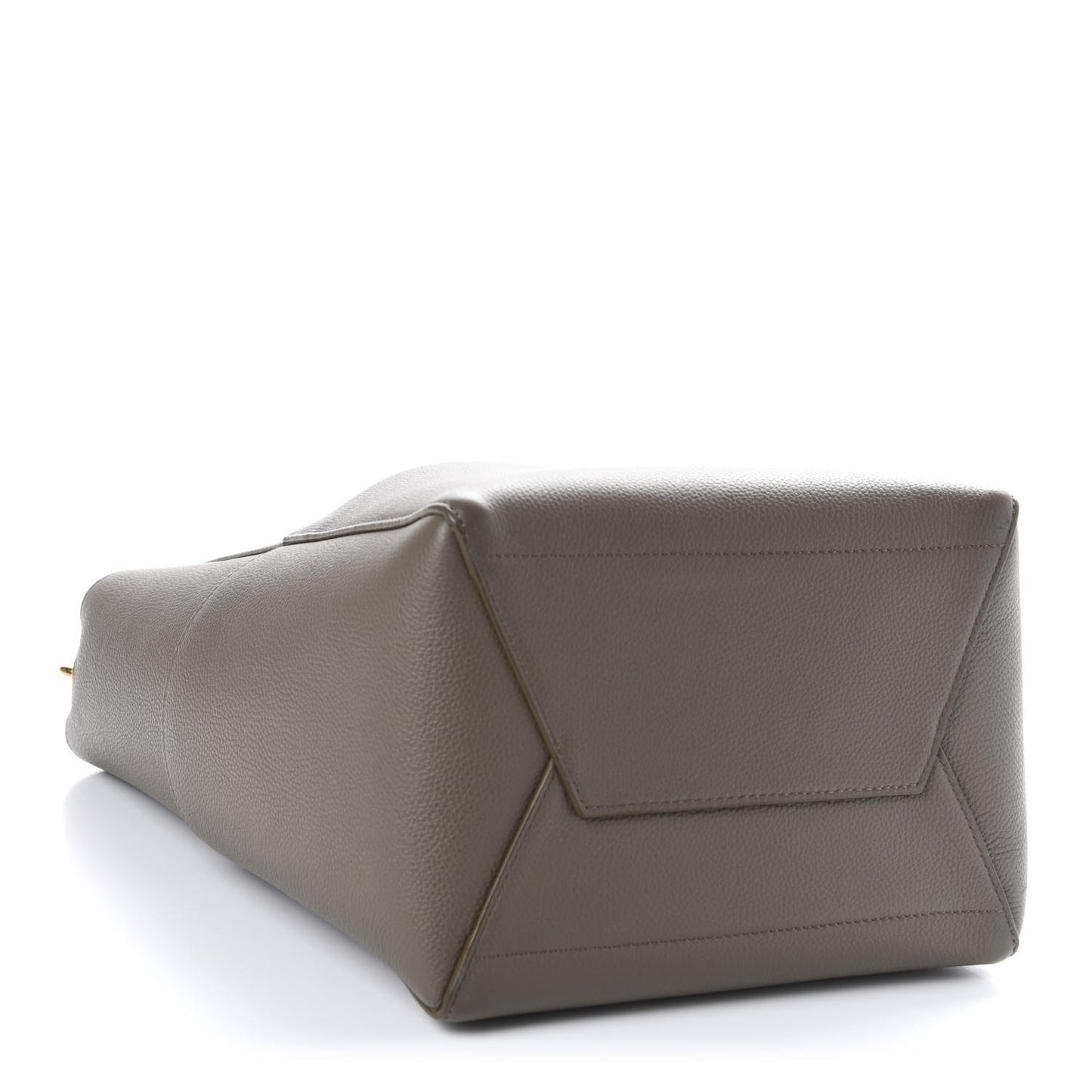 Soft Grained Calfskin Sangle Bucket Bag Taupe