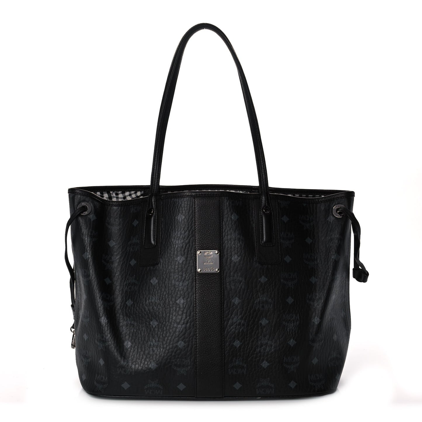 Visetos Medium Liz Reversible Shopper Tote Black