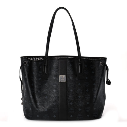MCM Visetos Medium Liz Reversible Shopper Tote Black 1 of 11