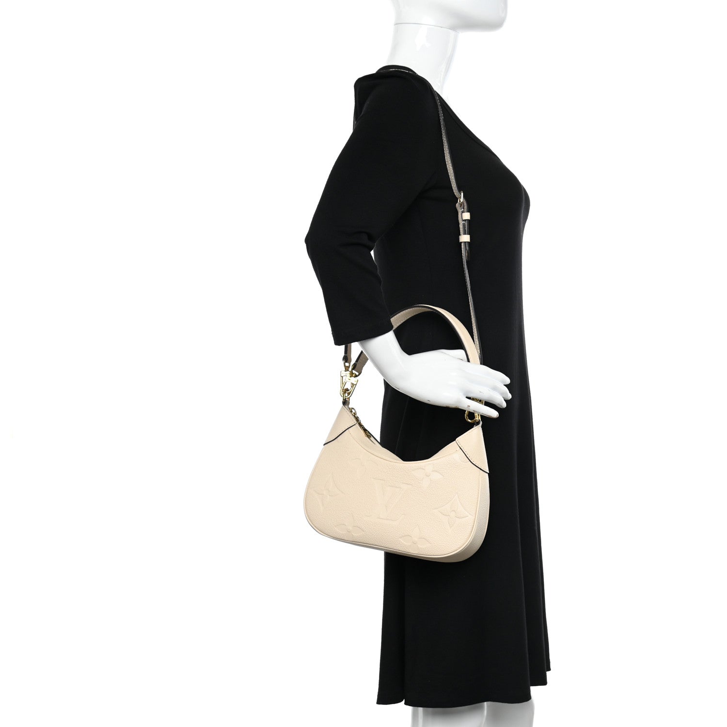 Louis Vuitton Empreinte Monogram Giant Bagatelle NM Creme 2 of 12