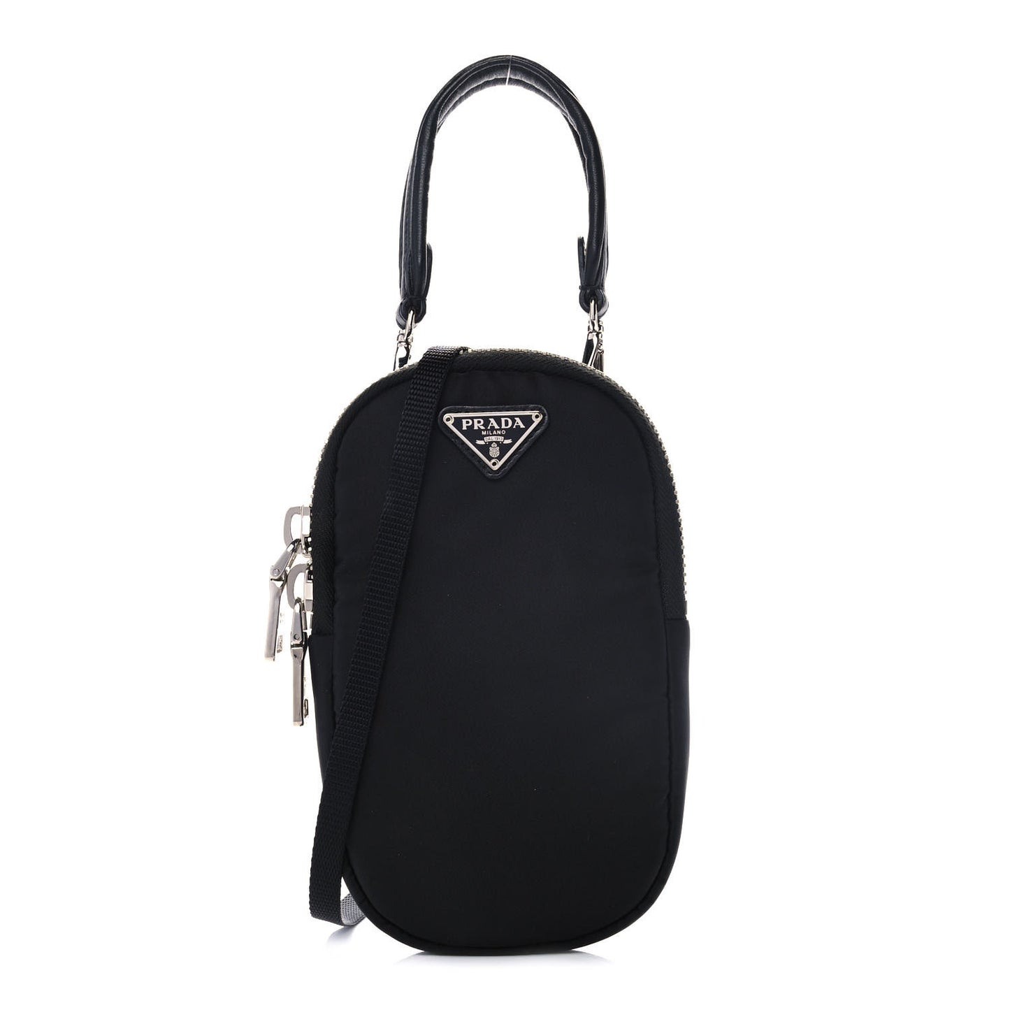 Tessuto Nylon Pocket Mini Bag Black