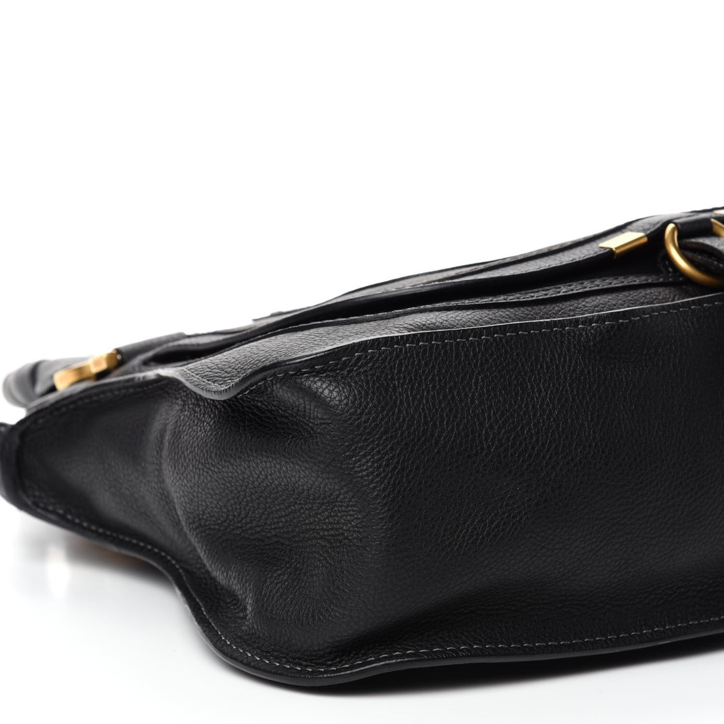 Calfskin Medium Marcie Satchel Black