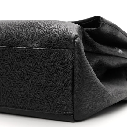 Saint Laurent Grain De Poudre Medium West Hollywood Monogram Fold-Over Black 10 of 11