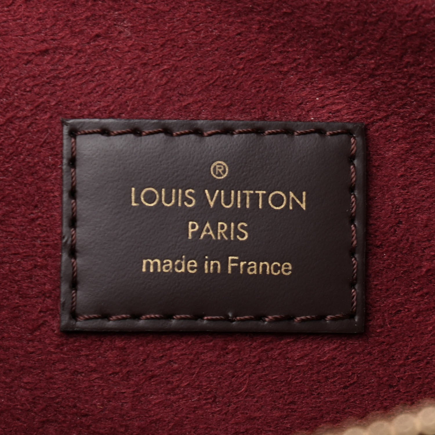 Louis Vuitton Cuir Taurillon Damier Ebene Normandy Bordeaux 5 of 6