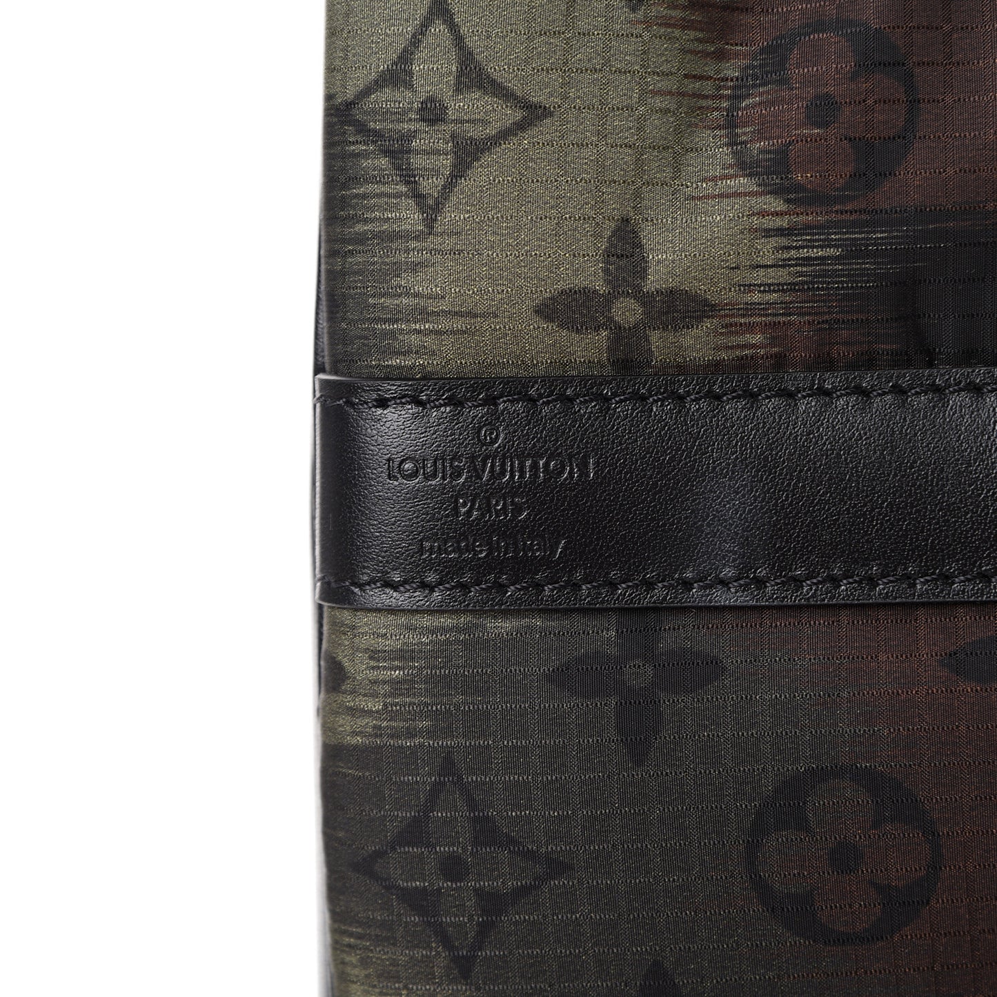 Nylon Monogram Camouflage Keepall Bandouliere 50 Kaki
