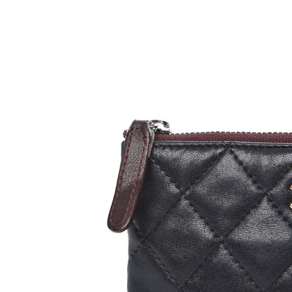 Chanel Lambskin Quilted Small Cosmetic Case Black 10 of 12