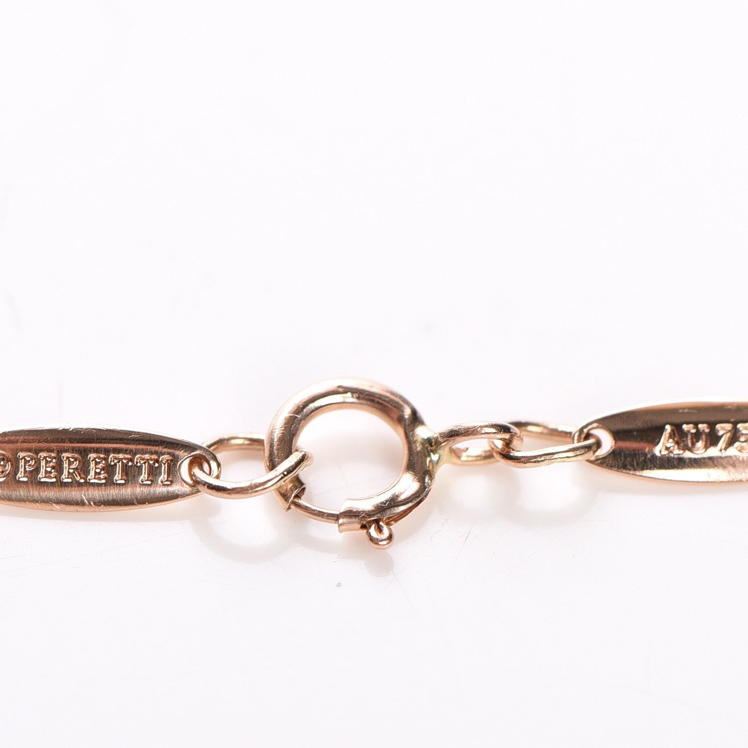 Tiffany 18K Rose Gold Diamond .09ctw Elsa Peretti Diamonds by the Yard Bracelet 9 of 12