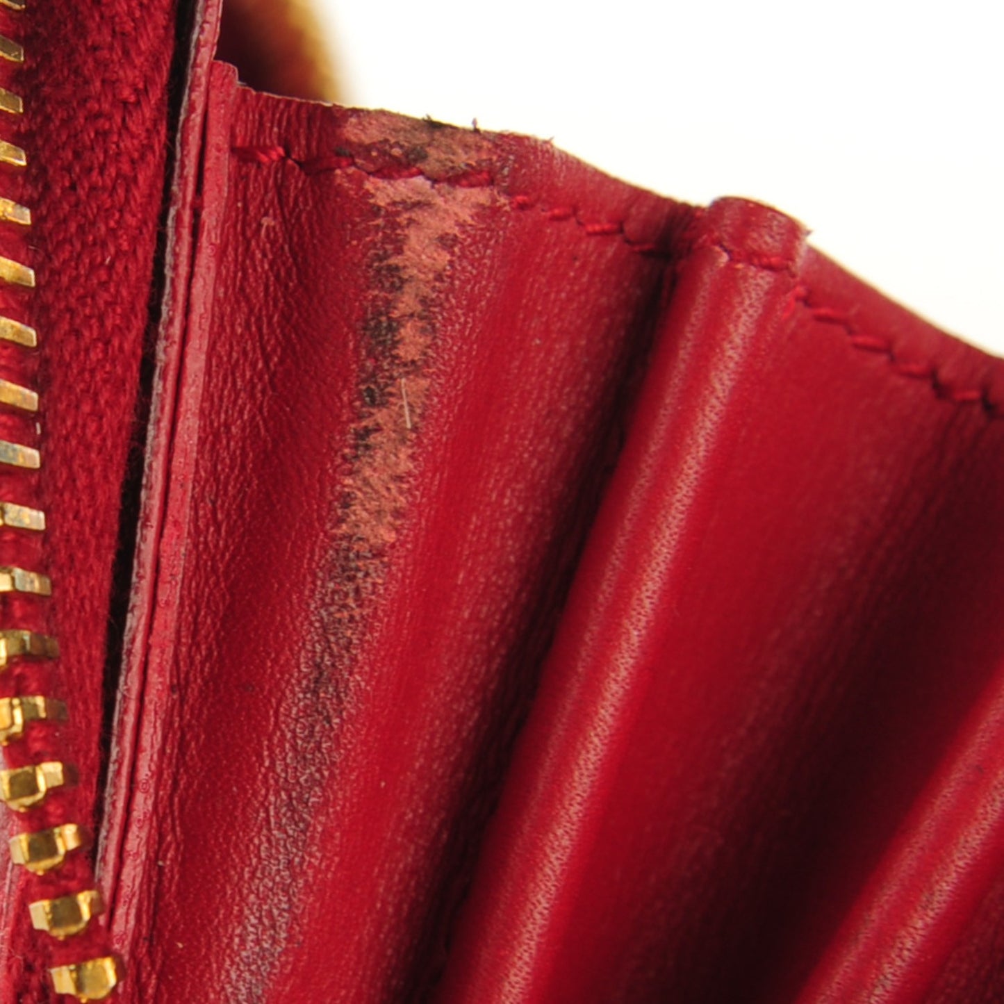 Calfskin Small Coin Purse Red