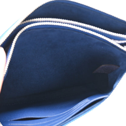 Louis Vuitton Monogram Giant Escale Double Zip Pochette Blue 5 of 13