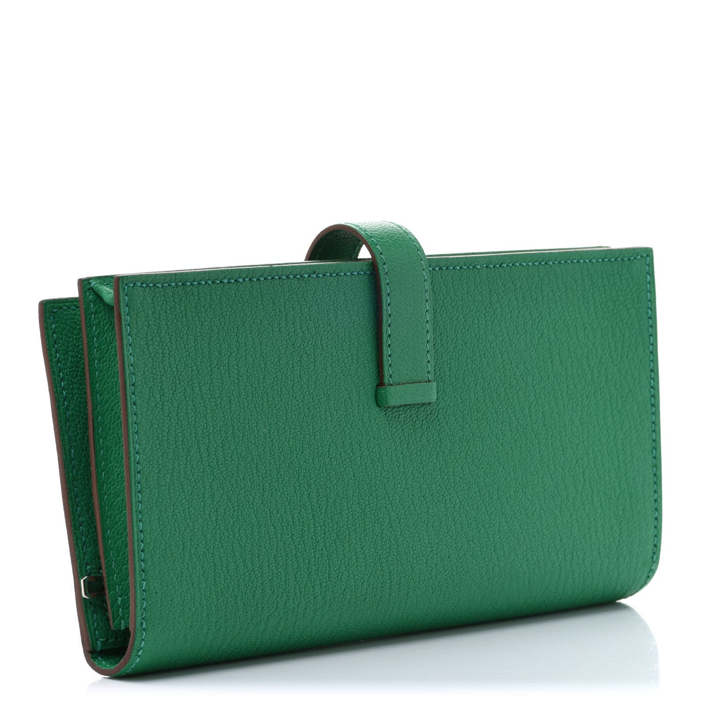 Chevre Mysore Bearn Gusset Wallet Menthe