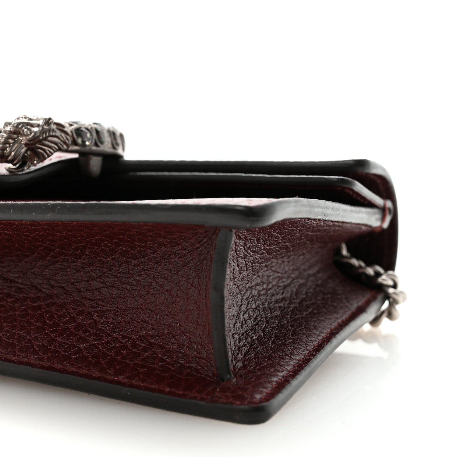 Gucci Dollar Calfskin Crystal Super Mini Dionysus Shoulder Bag Vintage Bordeaux Black Diamond 9 of 9