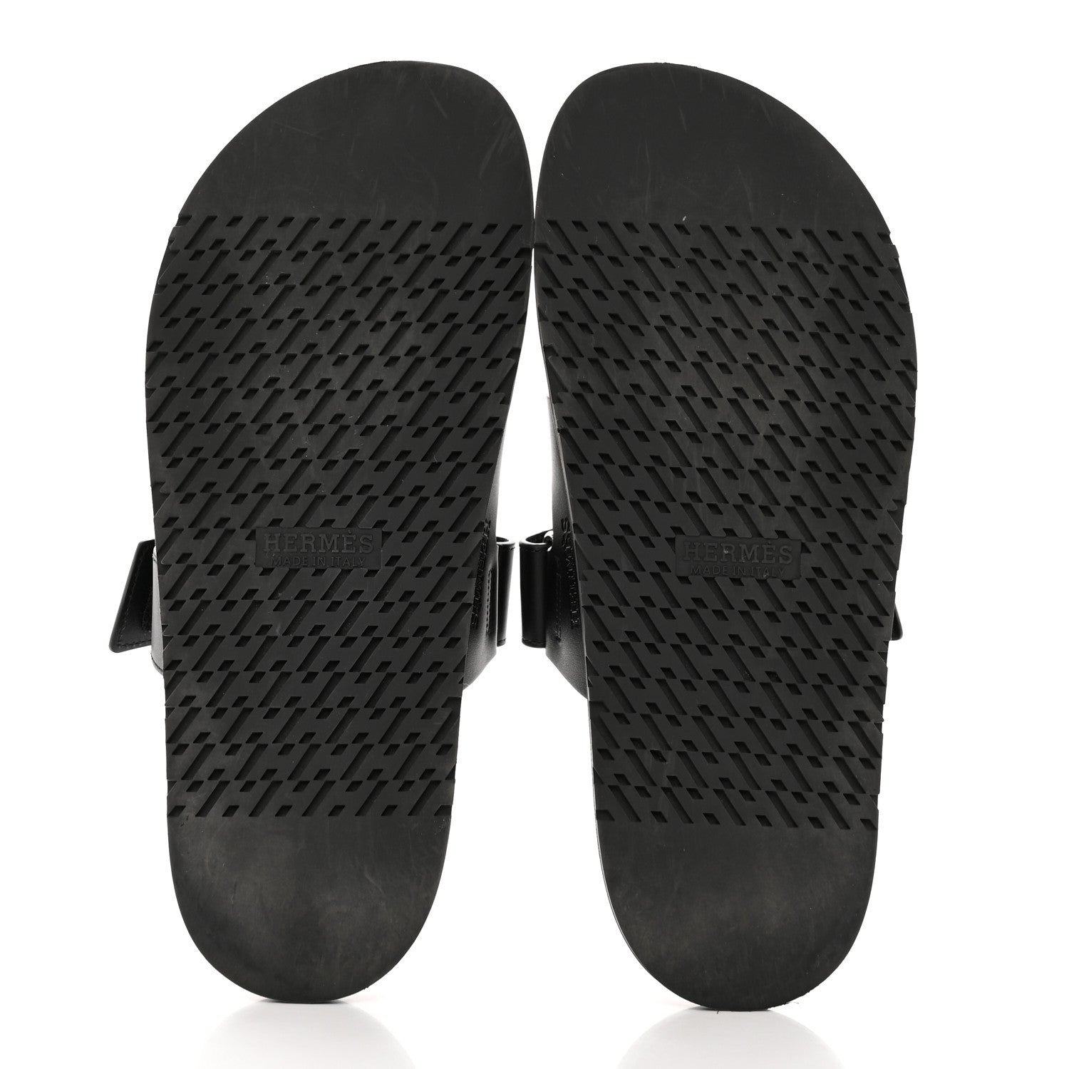 Hermes Calfskin Womens Chypre Sandals 41 Black 5 of 16