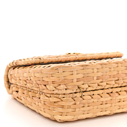 Gucci Glazed Wicker Mini Cestino Shoulder Bag Natural 9 of 11