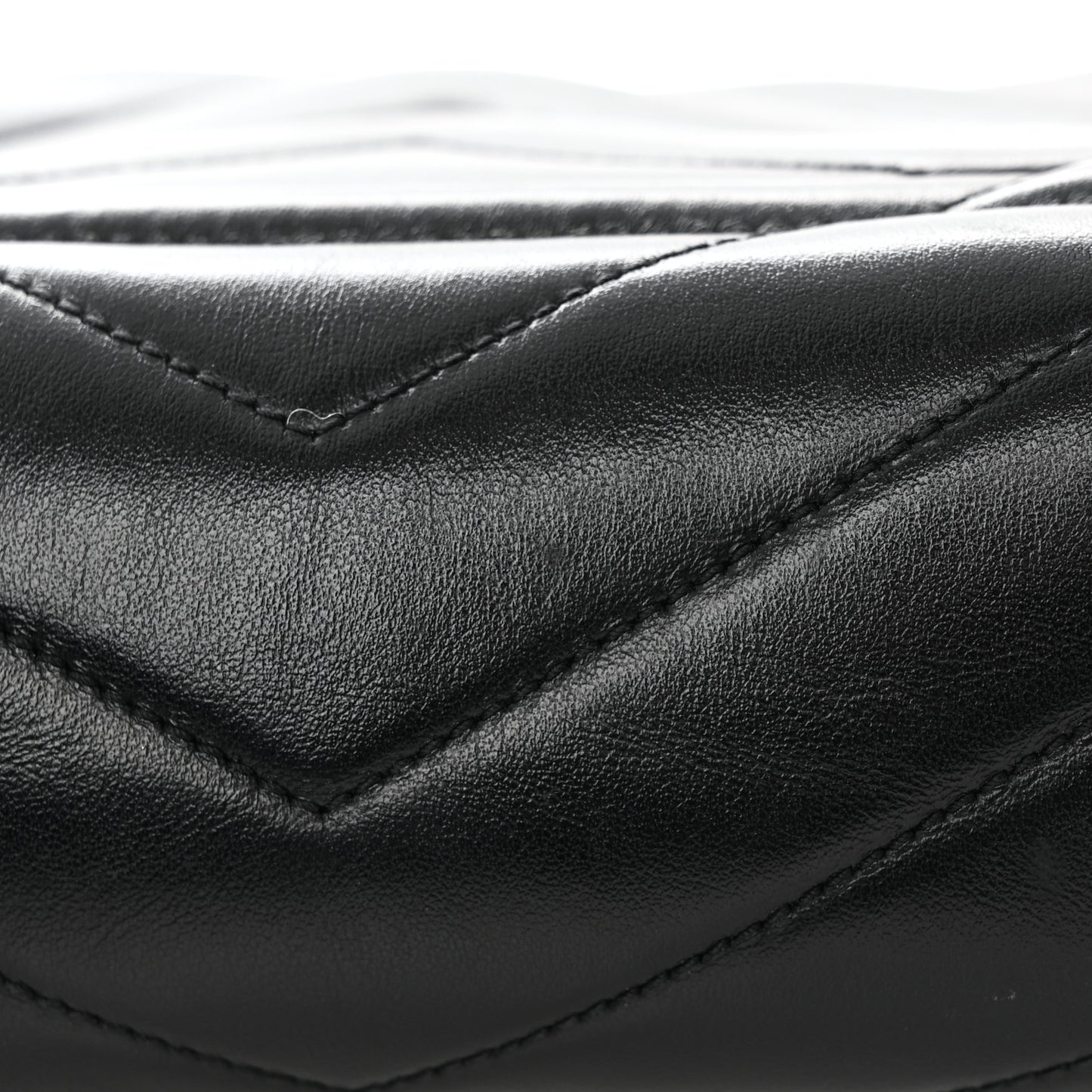Calfskin Y Quilted Monogram Toy Loulou Crossbody Bag Black