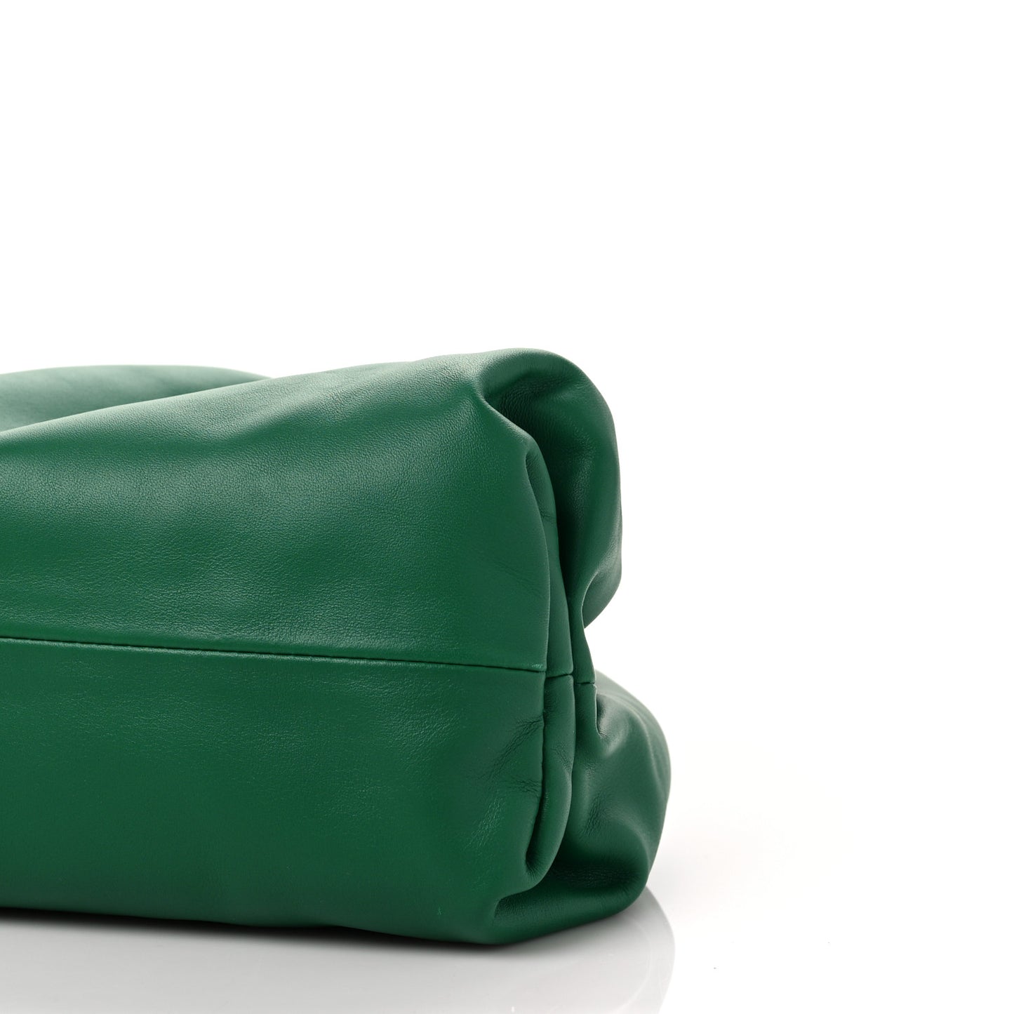 Smooth Butter Calf The Pouch Oversized Clutch Racing Green