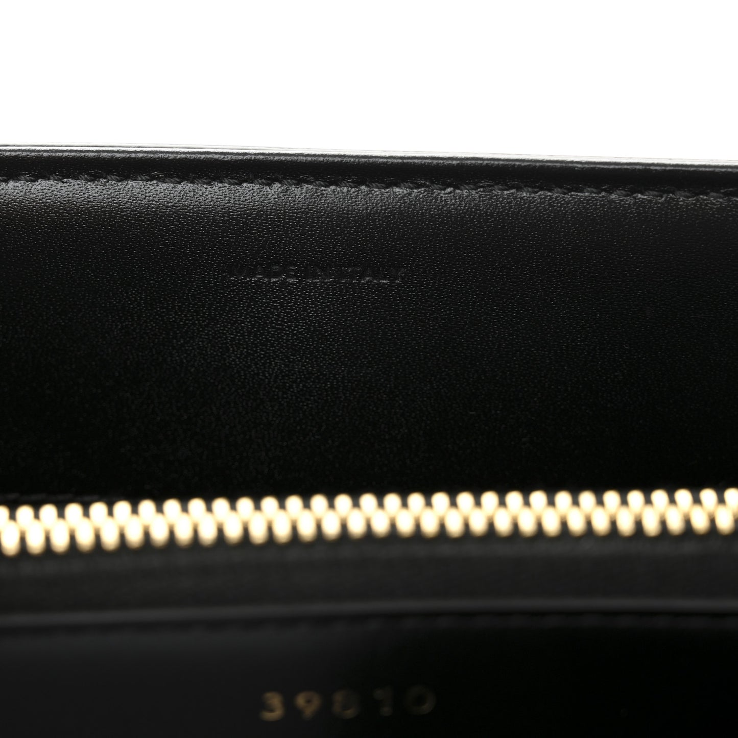 Satinated Calfskin Small 16 Top Handle Bag Black