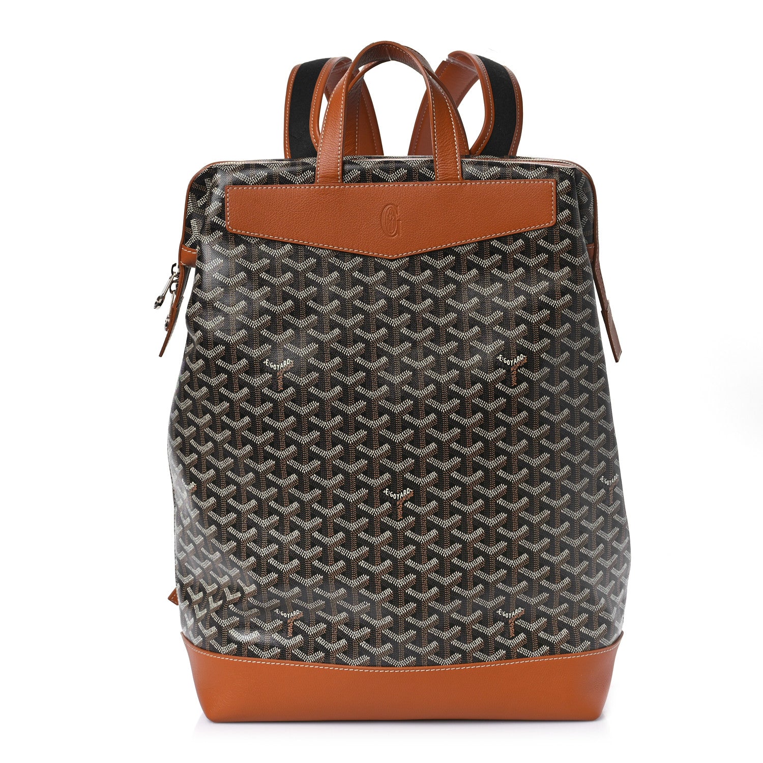 Goyard Goyardine Calfskin Cisalpin Backpack Black Gold 1 of 8