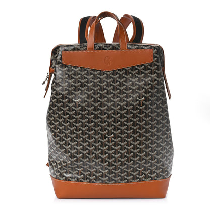 Goyard Goyardine Calfskin Cisalpin Backpack Black Gold 1 of 8