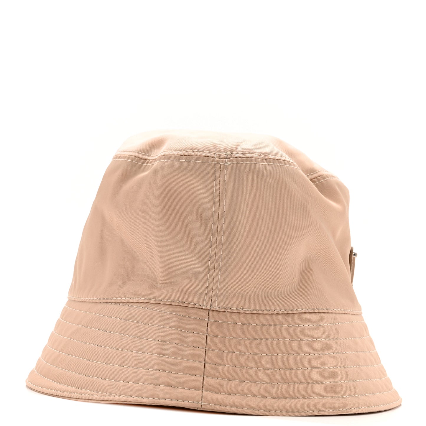 Re-Nylon Metal Triangle Logo Womens Bucket Hat S Sabbia