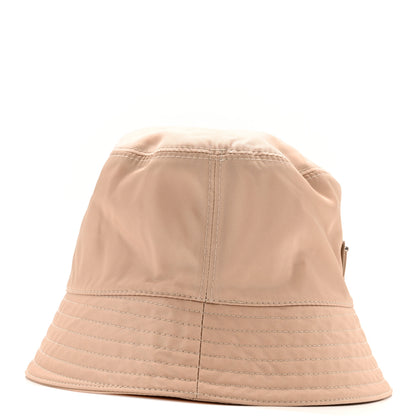 Prada Re-Nylon Metal Triangle Logo Womens Bucket Hat S Sabbia 5 of 10