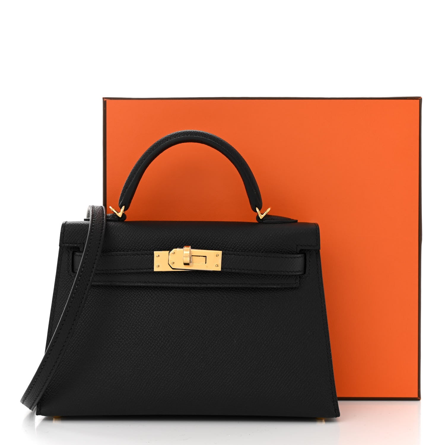 Hermes Epsom Mini Kelly Sellier 20 Black 11 of 11