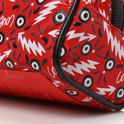 Christian Louboutin Monogram Print Mens Blaster Belt Bag Red Black 8 of 8