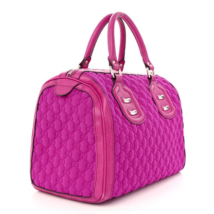 Gucci Guccissima Neoprene Techno Tag Medium Boston Magenta 3 of 11