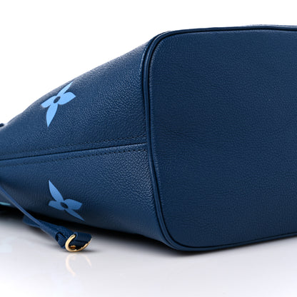 Louis Vuitton Empreinte Monogram Giant Neverfull MM Degrade Bleu 8 of 10