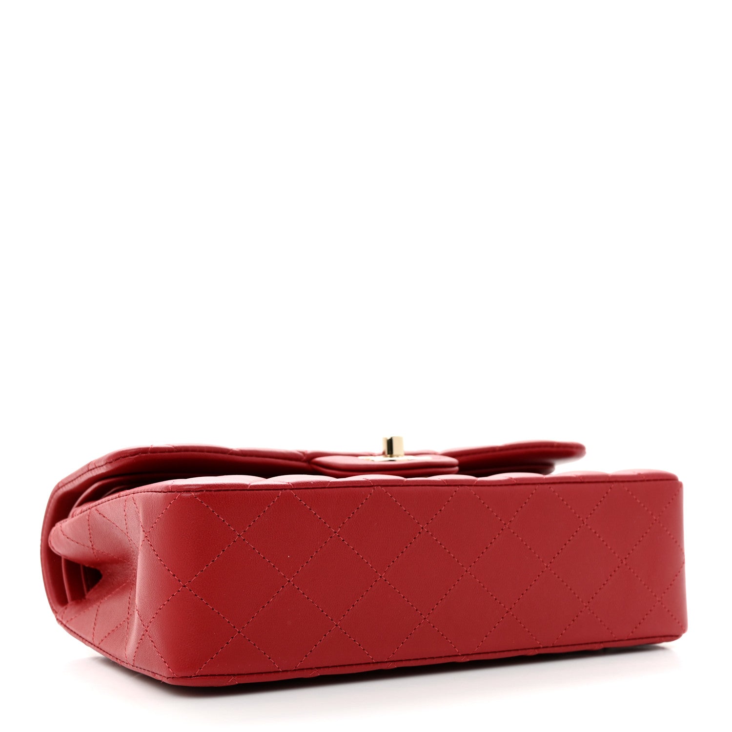Chanel Lambskin Quilted Small Double Flap Red 4 of 14